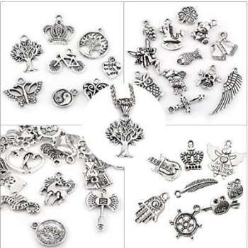 Tybetańskie wisiorki zawieszki charms 100 szt.